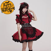 【In Stock】Game Shirogane Maid Club Cosplay Cute Maid Series Cosplay Costume Red / S Cosplay Costumes